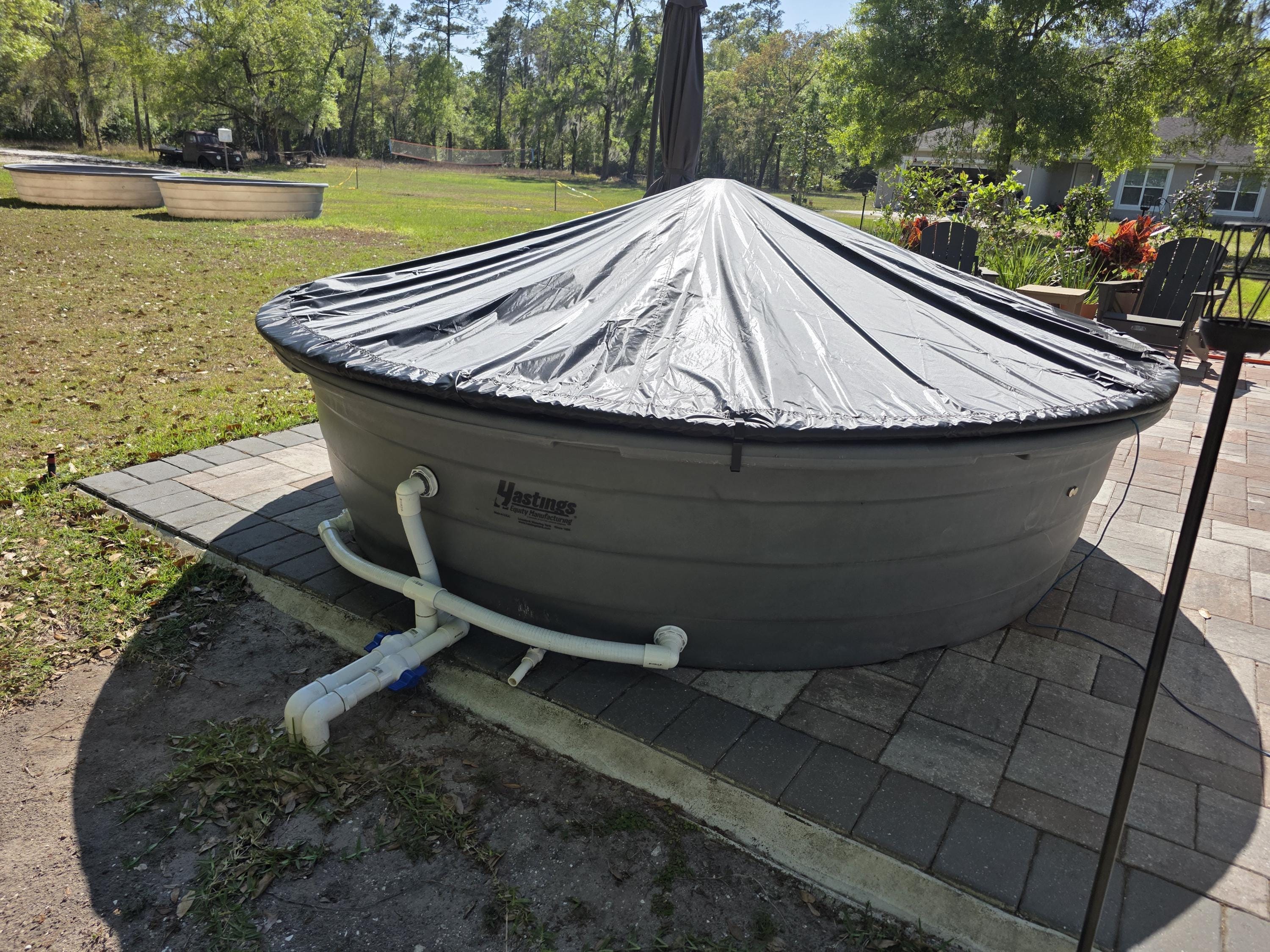 Stock Tank Pool PVC Cover Frame Center Bracket